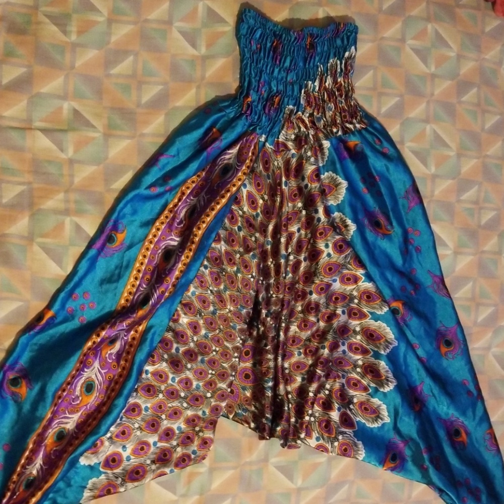 Satin harem pants